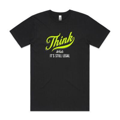 THINK while it's still legal - ascolour/BLOCK TEE Thumbnail