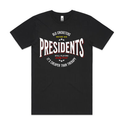 Presidents - still playing quality cricket - cheaper than therapy - ascolour/BLOCK TEE Thumbnail